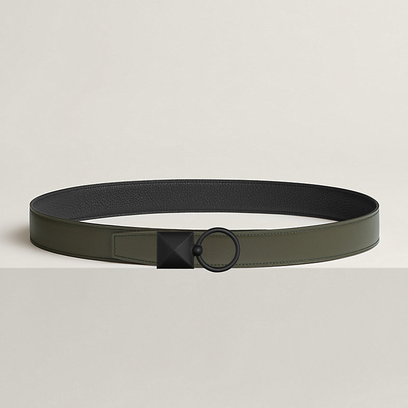 Medor XO belt buckle & Reversible leather strap 32 mm