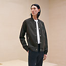 View: Worn, "Metallerie au Carre" varsity jacket with leather detail