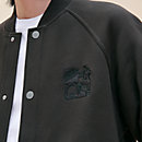 View: Worn, "Metallerie au Carre" varsity jacket with leather detail