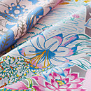 View: Detail, Mille Feuilles de Soie double face scarf 90