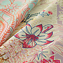 View: Detail, Mille Feuilles de Soie double face scarf 90