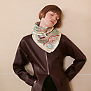 View: Worn, Mille Feuilles de Soie double face scarf 90