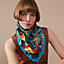 View: Worn, Mille Feuilles de Soie double face scarf 90