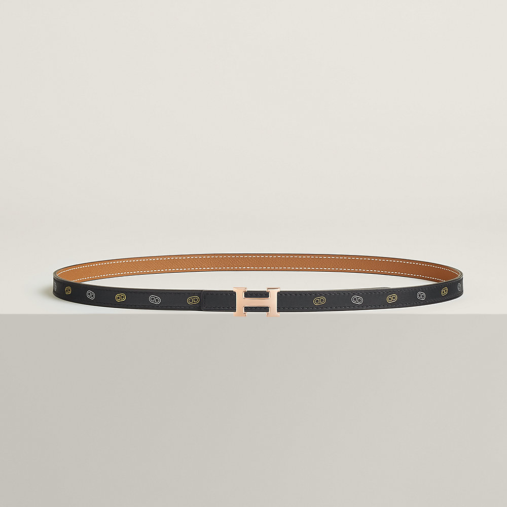 【Naturel Sable&Orange Field × G金具】HERMES Ancre ベルト Mini 5382 belt buckle & Hermès sur Mer reversible leather