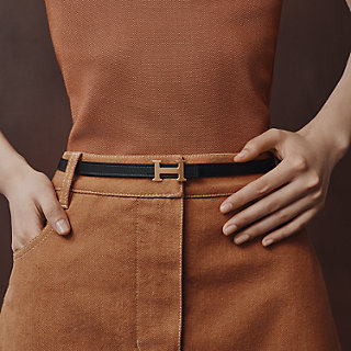 Mini 5382 belt buckle & Reversible leather strap 13 mm | Hermès