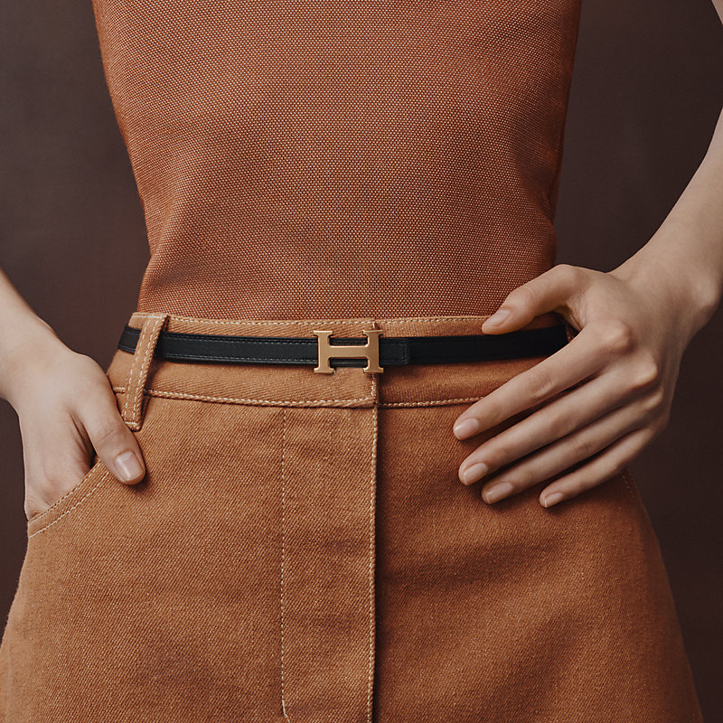 Mini 5382 belt buckle & Reversible leather strap 13&nbsp;mm