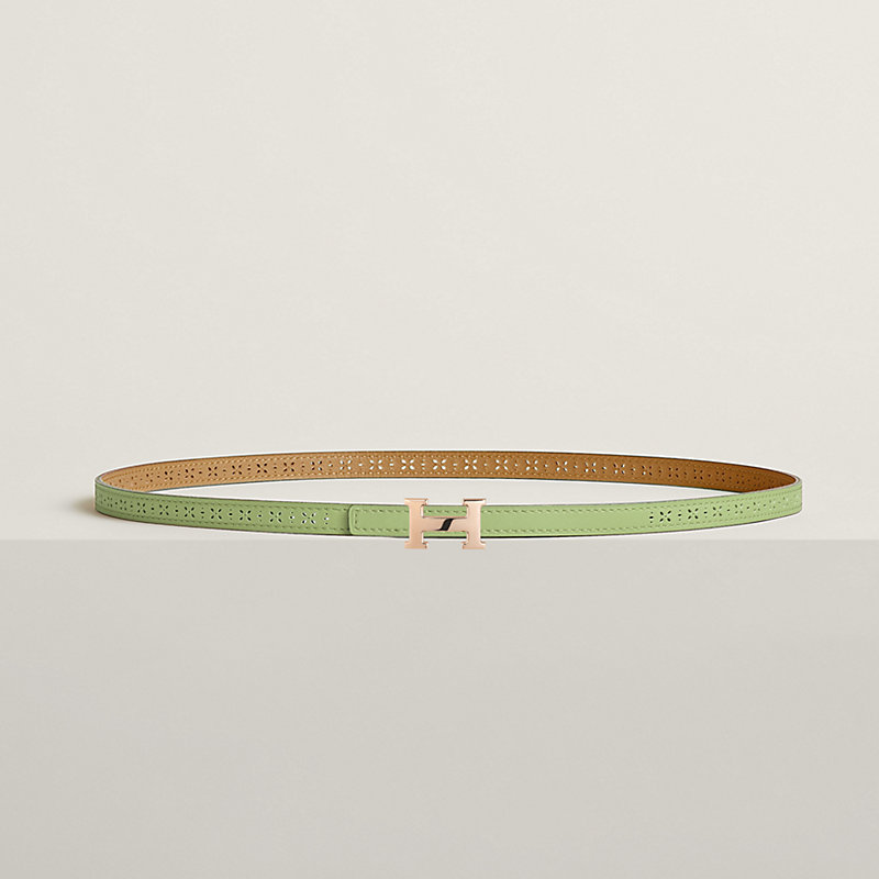 Mini 5382 belt buckle & Reversible leather strap 13 mm | Hermès 
