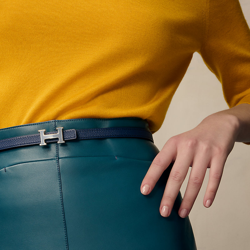 Mini 5382 Splas'H belt buckle & Hermès sur Mer reversible leather strap 13 mm