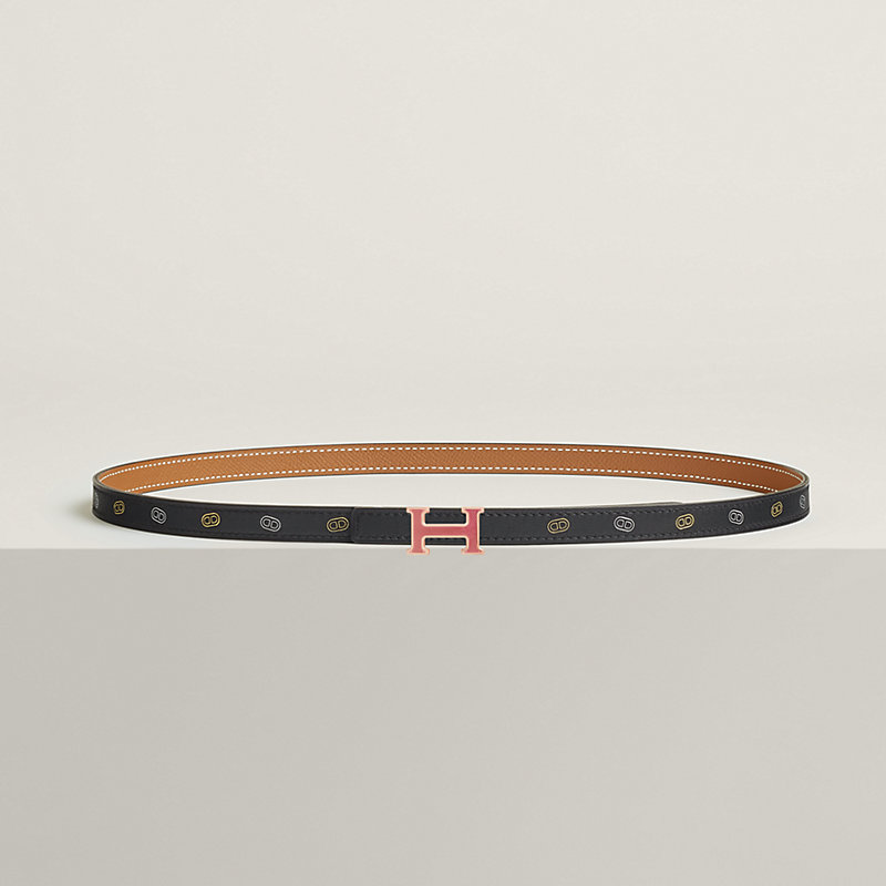 Mini 5382 Splas'H belt buckle & Hermès sur Mer reversible leather strap 13 mm