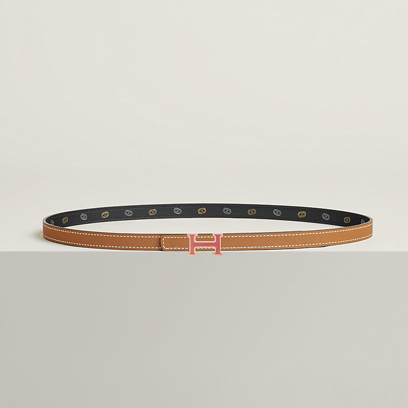 Mini 5382 Splas'H belt buckle & Hermès sur Mer reversible leather strap 13 mm