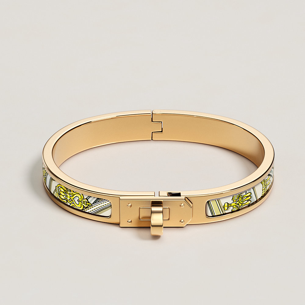 “Mini Clic Kelly传奇鞍辔”手镯 | Hermès - 爱马仕官网