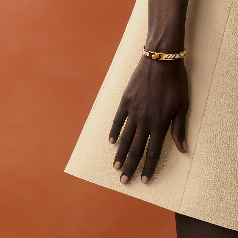 “Mini Clic Kelly格子花呢与链条”手镯