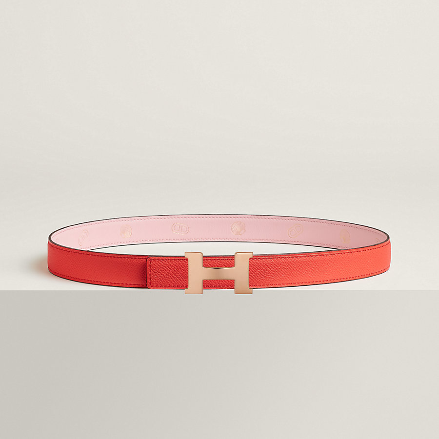 Mini Constance belt buckle & Hermès sur Mer reversible leather strap 24 mm