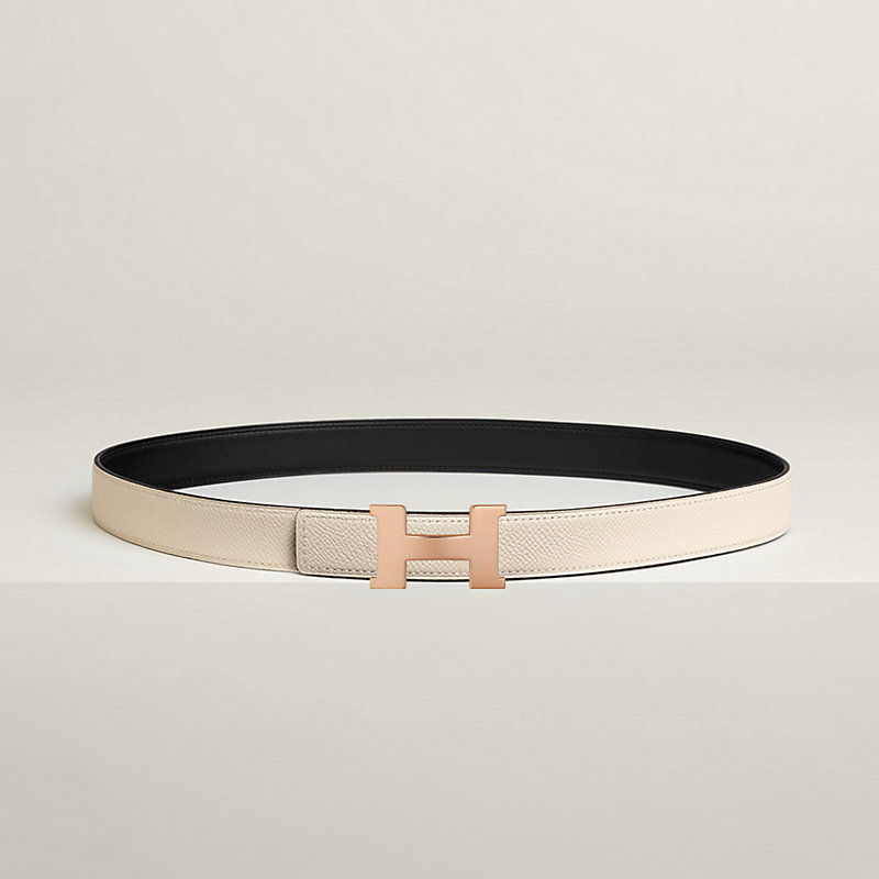 Mini Constance belt buckle & Reversible leather strap 24 mm