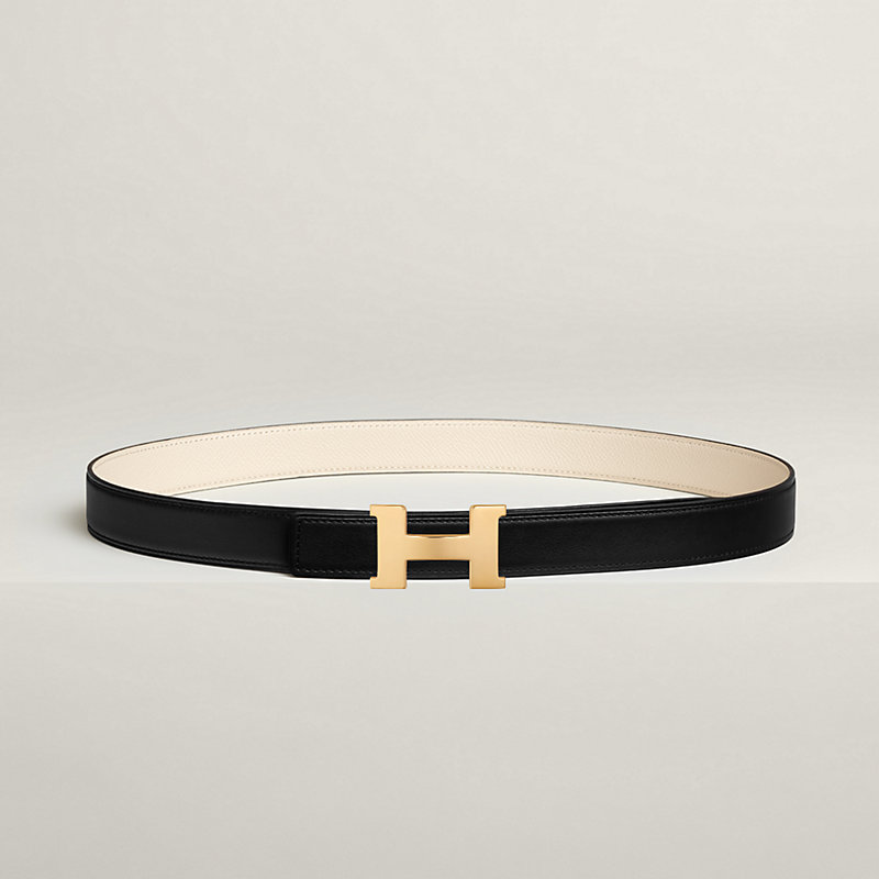 Mini Constance belt buckle & Reversible leather strap 24 mm