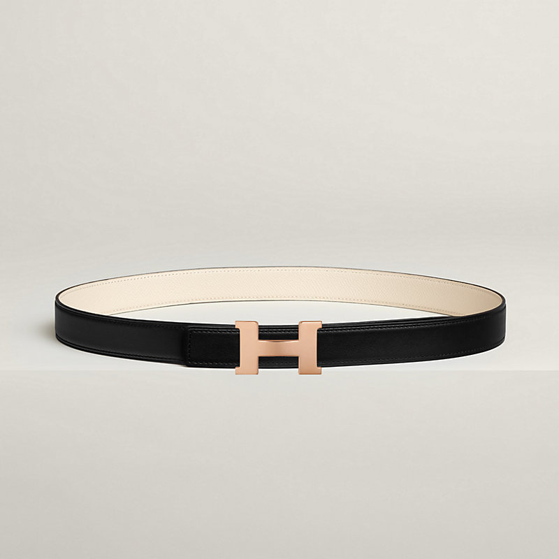 Mini Constance belt buckle & Reversible leather strap 24 mm