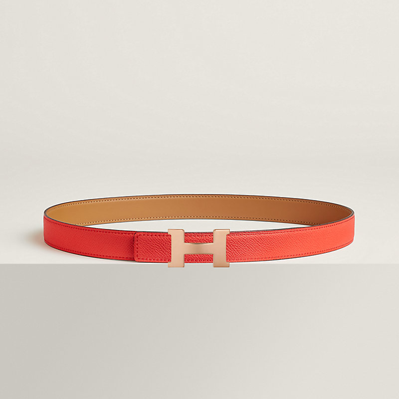 Mini Constance belt buckle & Reversible leather strap 24 mm