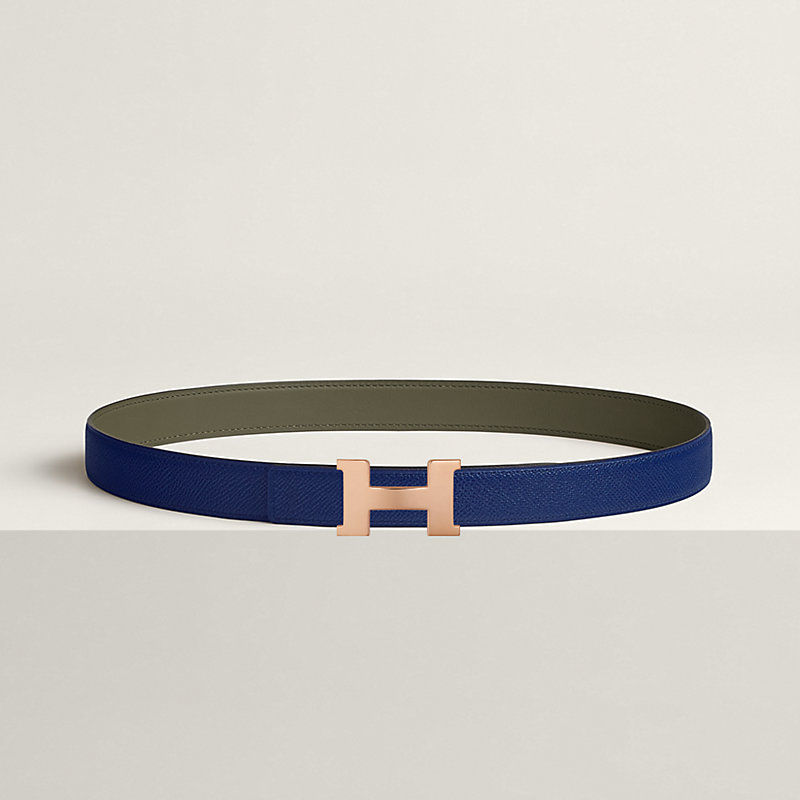 Mini Constance belt buckle & Reversible leather strap 24 mm