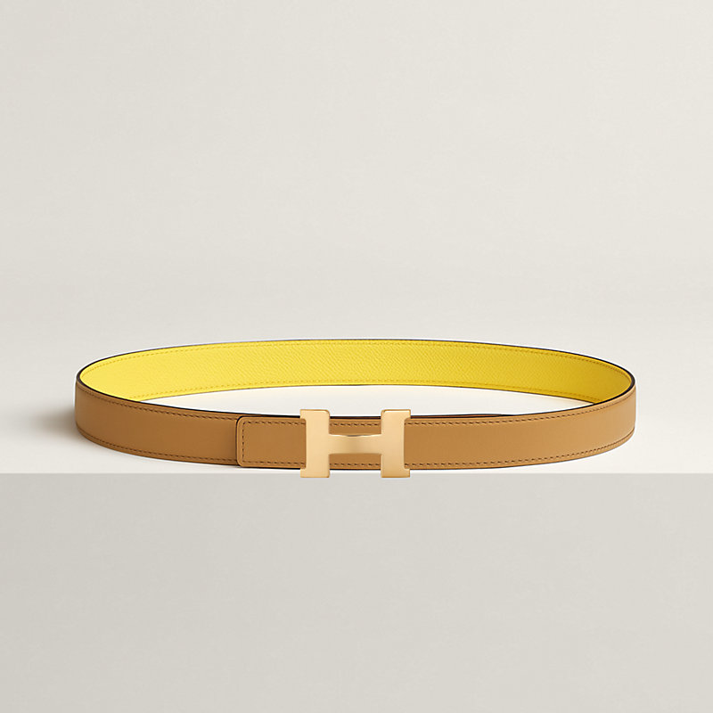 Mini Constance belt buckle & Reversible leather strap 24 mm