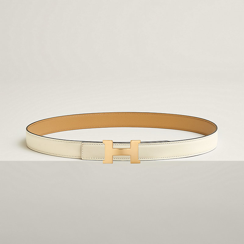 Mini Constance belt buckle & Reversible leather strap 24 mm