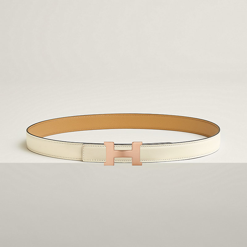 Mini Constance belt buckle & Reversible leather strap 24 mm