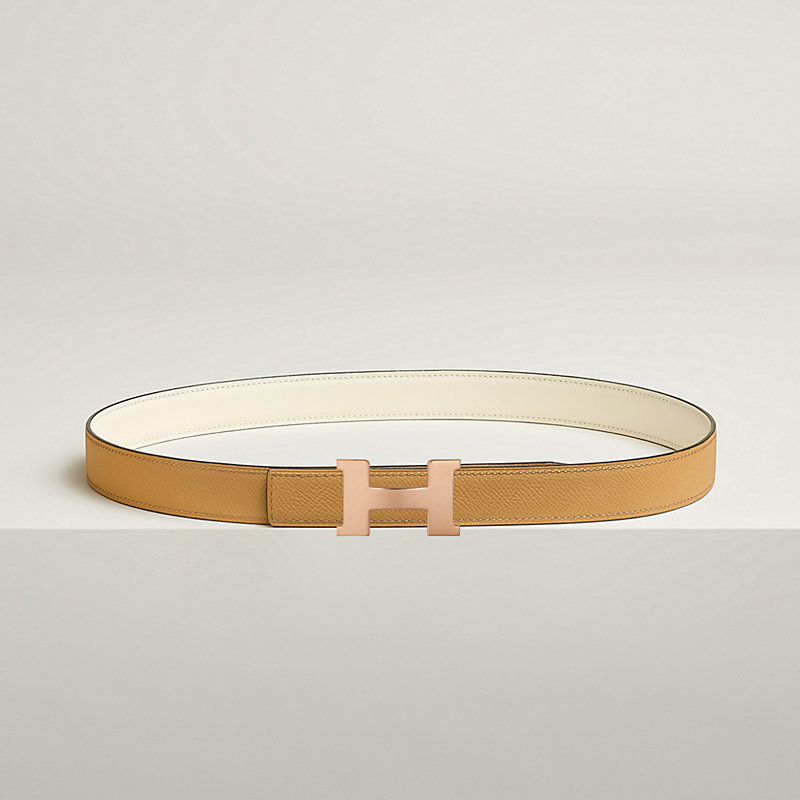 Mini Constance belt buckle & Reversible leather strap 24 mm