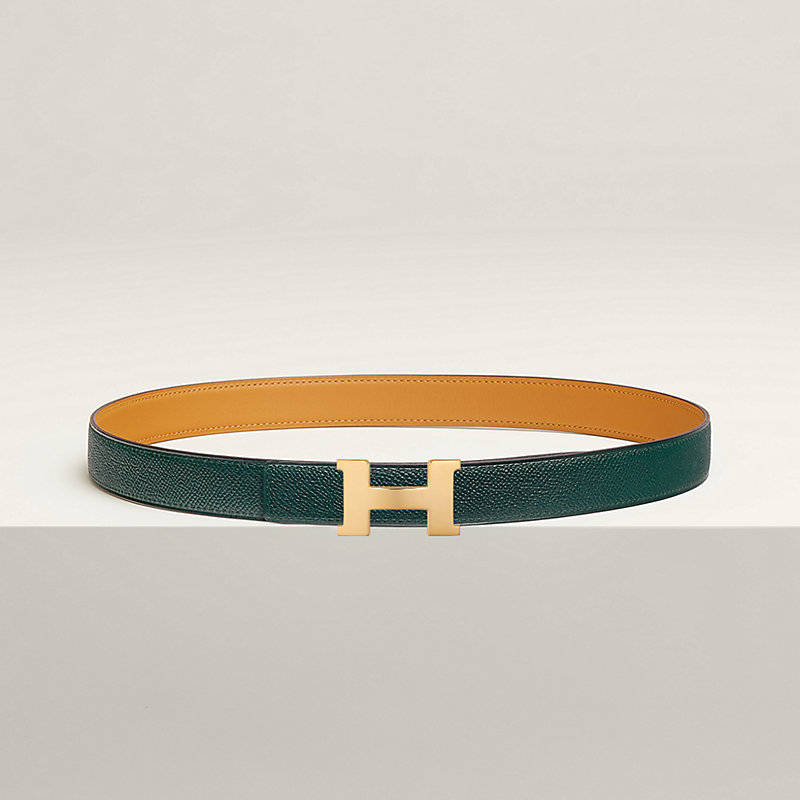 Mini Constance belt buckle & Reversible leather strap 24 mm