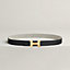 Mini Constance belt buckle & Toile H Plume leather strap 24&nbsp;mm, View: , view 2 of 3