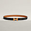View: , Mini Constance Guillochee belt buckle & Hermès sur Mer reversible leather strap 24 mm