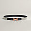 Mini Constance Guillochee belt buckle & Toile H Plume leather strap 24&nbsp;mm, View: , view 1 of 3