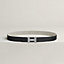 Mini Constance Guillochee belt buckle & Toile H Plume leather strap 24&nbsp;mm, View: , view 2 of 3