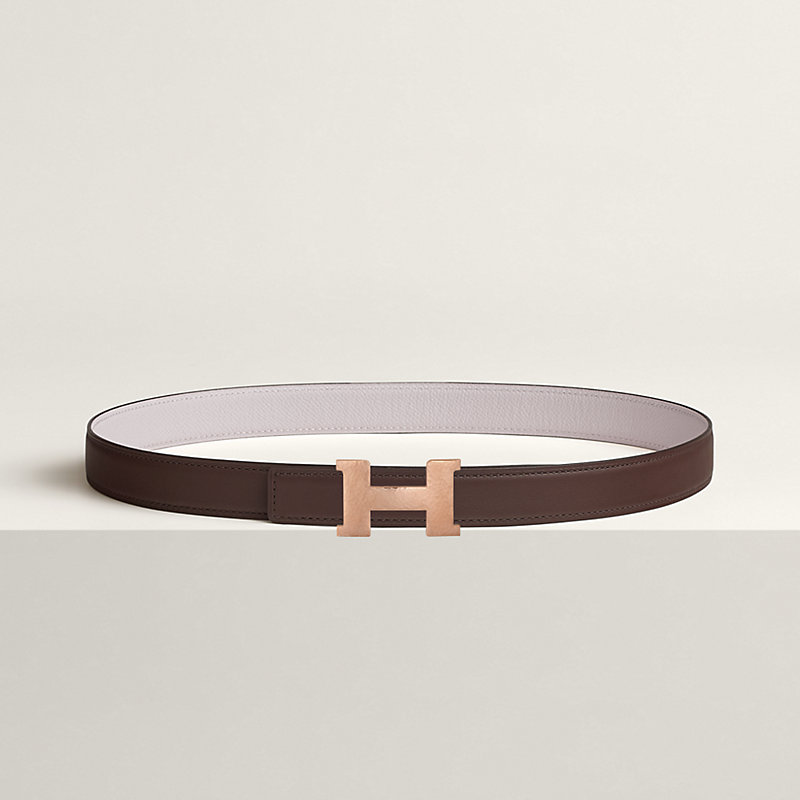 Mini Constance Martelee belt buckle & Reversible leather strap 24 mm