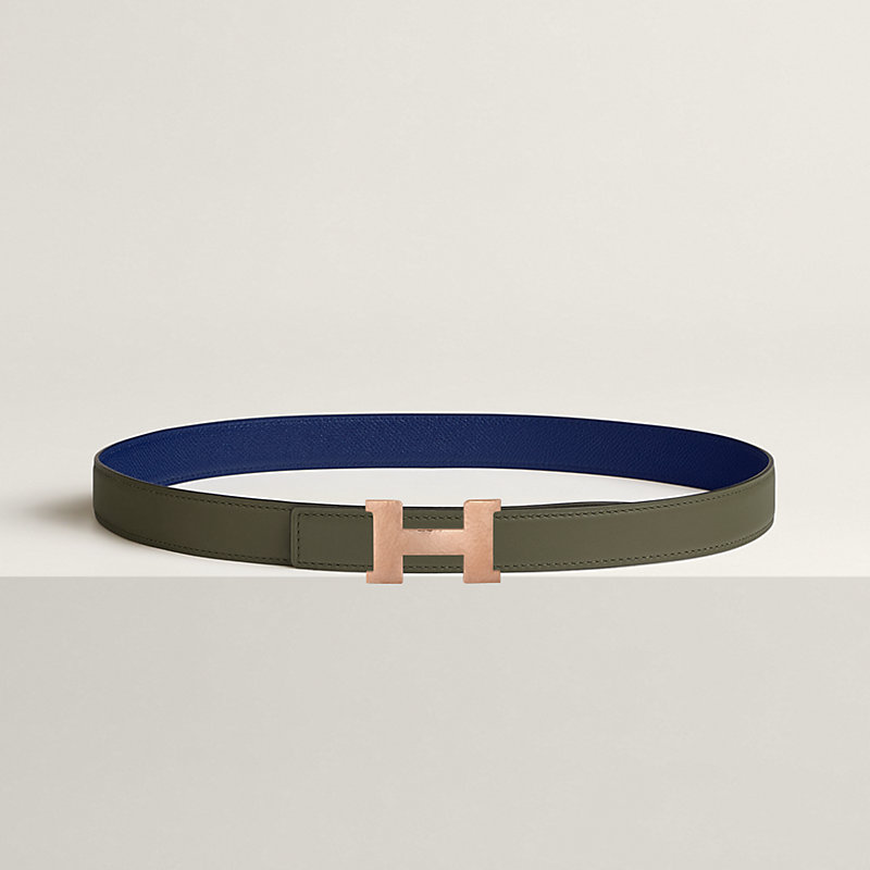 Mini Constance Martelee belt buckle & Reversible leather strap 24 mm
