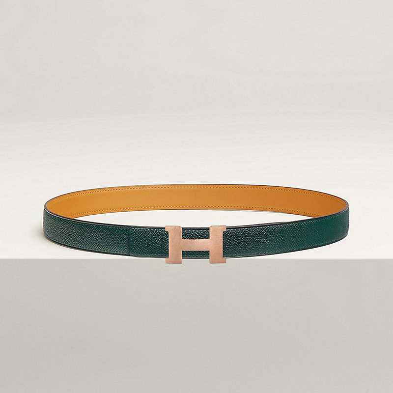 Mini Constance Martelee belt buckle & Reversible leather strap 24 mm