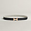 Mini Constance Martelee belt buckle & Toile H Plume leather strap 24&nbsp;mm, View: , view 2 of 3