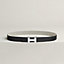 Mini Constance Martelee belt buckle & Toile H Plume leather strap 24&nbsp;mm, View: , view 2 of 3
