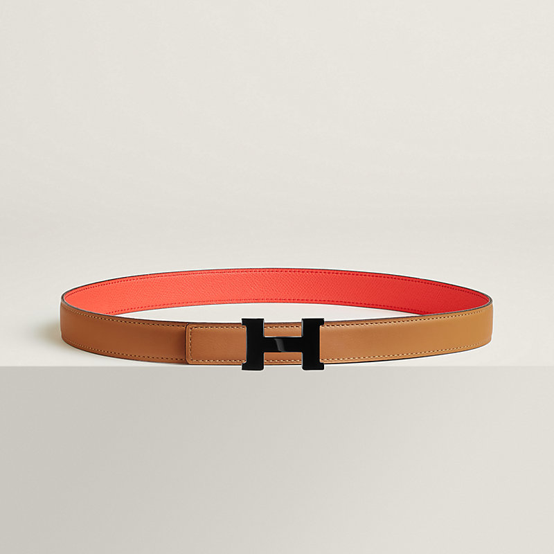 Mini Constance So Black belt buckle & Reversible leather strap 24 mm