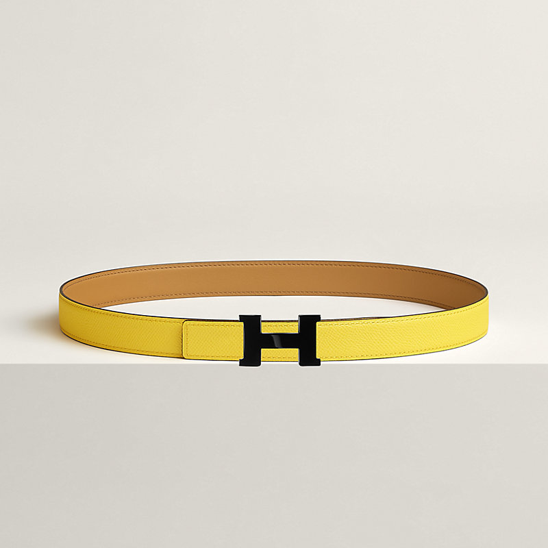 Mini Constance So Black belt buckle & Reversible leather strap 24 mm