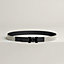 Mini Constance So Black belt buckle & Toile H Plume leather strap 24&nbsp;mm, View: , view 1 of 2