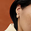 View: Worn, Mini Maillon earrings