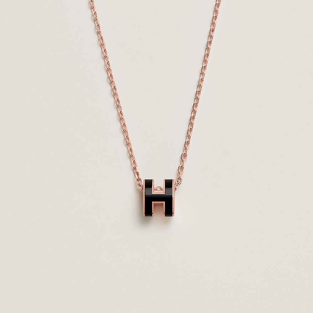 necklace with an h