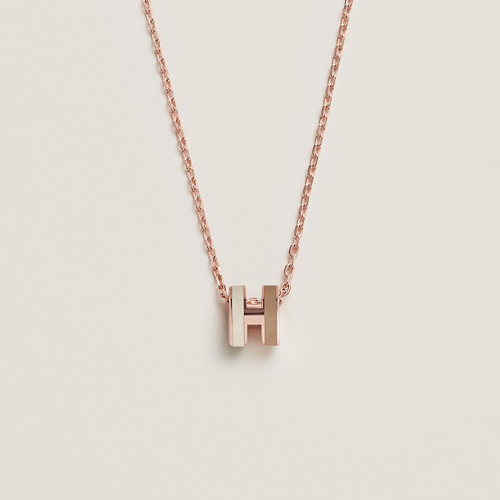 Mini Pop H Rocabar pendant - Beige | Hermès Mainland China