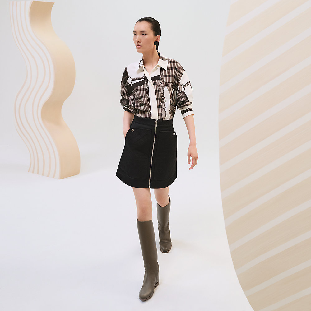 Miniskirt with equestrian details | Hermès Mainland China