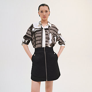 HERMES スカート Miniskirt with equestrian details | Hermès Mainland China