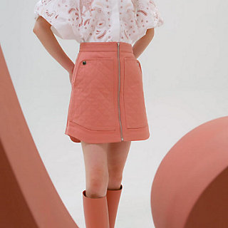 Miniskirt with equestrian details | Hermès Mainland China Miniskirt with equestrian details | Hermès Mainland China