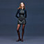 Mixed knit a-line dress, View: Worn, worn, view 1 of 8