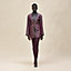Mixed leather short dress, View: Worn, worn, view 1 of 8