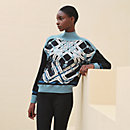 View: Worn, "Mors a Jouets Detoure" long-sleeve twillaine sweater