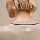 View: Worn, "Mors a Jouets" embroidered short-sleeve sweater