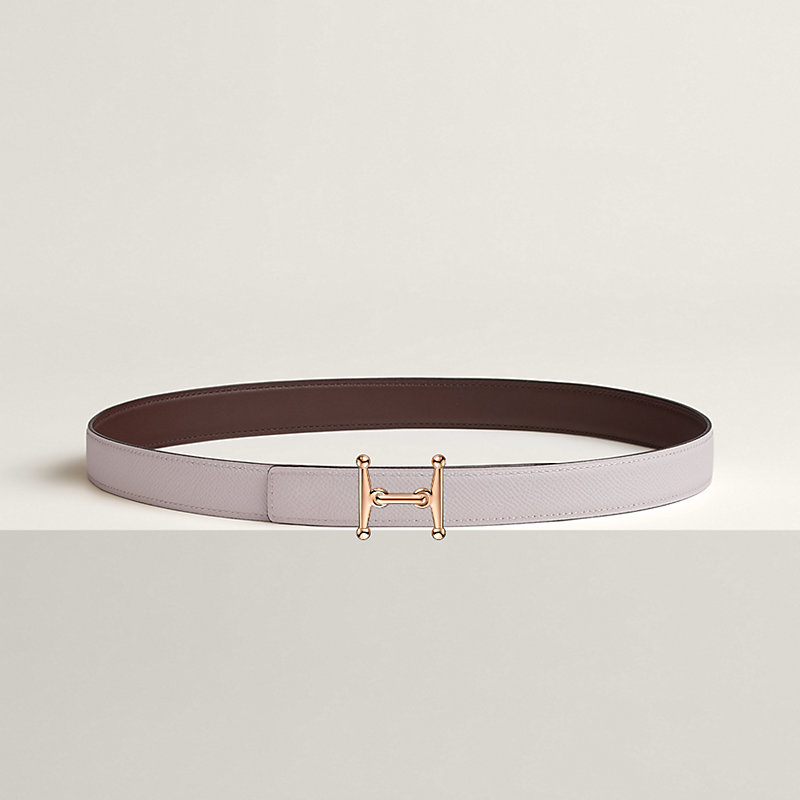 Mors H belt buckle & Reversible leather strap 24 mm
